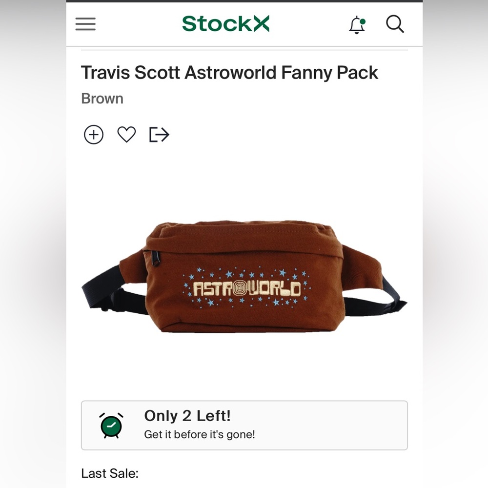 COPY - AstroWorld Travis Scott Fanny Pack Bum Bag